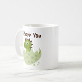 Niedliche Baby-Dinosaurier-Tasse - Kaffeetasse (Vorderseite Links)
