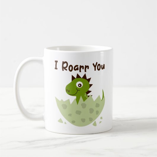 Niedliche Baby-Dinosaurier-Tasse - Kaffeetasse (Links)