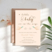 Niedliche Baby Dove Baby Dusche Einladung