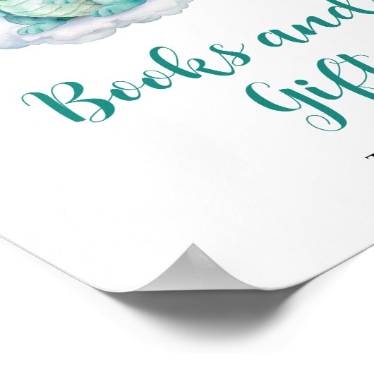 Niedliche Baby Dragon Books und Geschenke Poster (Ecke)