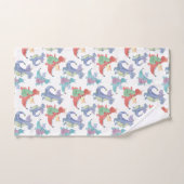 Niedliche Baby Dragons Happy Dancing Funny Cartoon Badhandtuch Set (Handtuch)