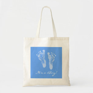 Niedliche Baby-Dusche seine ein Jungen-blaues Tragetasche