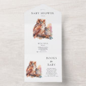 Niedliche Baby-Dusche und Kinderbücher All In One Einladung (Innen Boden)