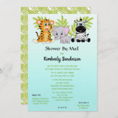 Niedliche Baby-Dusche von Mail Jungle Safari Einladung (Vorne/Hinten)