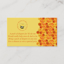 Niedliche Baby Dusche Windelwaschkarte Begleitkarte