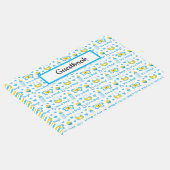 NIEDLICHE BABY-ELLOW-BLAU GÄSTEBUCH (Ecke)