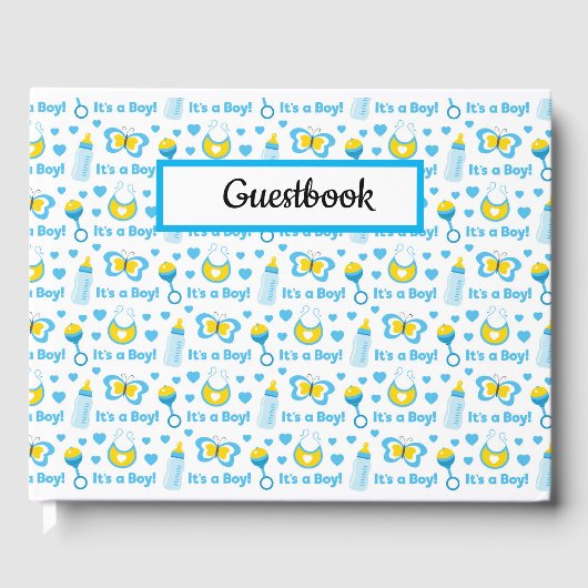 NIEDLICHE BABY-ELLOW-BLAU GÄSTEBUCH (Vorderseite)