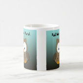 Niedliche Baby-Eule personalisiert Kaffeetasse (Mittel)
