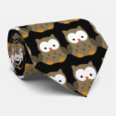 Niedliche Baby-Eule personalisiert Krawatte (Gerollt)