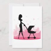 Niedliche Baby Footprints Baby Dusche Einladung (Rückseite)