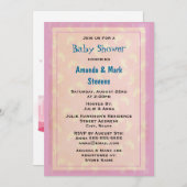 Niedliche Baby Footprints Baby Dusche Einladung (Vorne/Hinten)