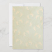 Niedliche Baby Footprints Baby Dusche Einladung (Rückseite)