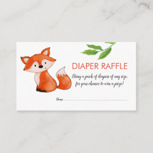 Niedliche Baby Fox-Blätter   Windelrumpf   Babydus Begleitkarte