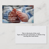 Niedliche Baby-Füße Visitenkarte (Vorne/Hinten)