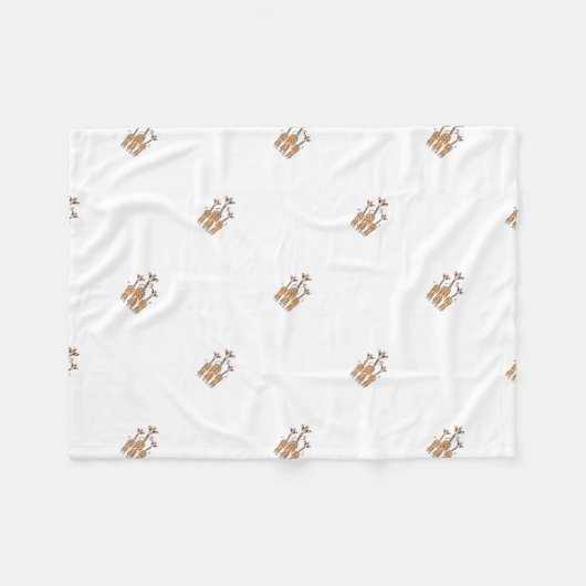 Niedliche Baby-Giraffen, Safari-Tiere Fleecedecke (Vorderseite (Horizontal))