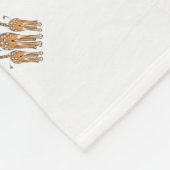 Niedliche Baby-Giraffen, Safari-Tiere Fleecedecke (Ecke)