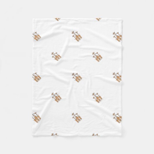 Niedliche Baby-Giraffen, Safari-Tiere Fleecedecke (Vorderseite)