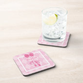 Niedliche Baby Girl Footprints Getränkeuntersetzer (Rechte Seite)