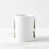 Niedliche Baby-Katze mit Froschhut Kaffeetasse (Mittel)