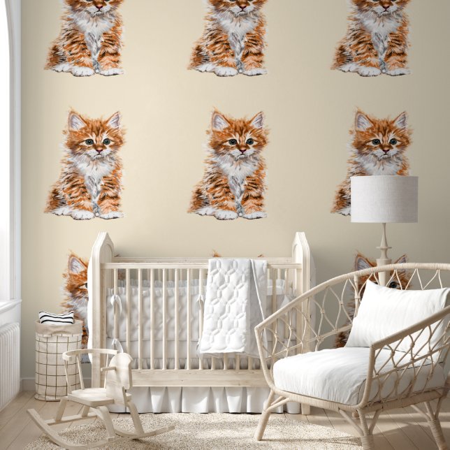 Niedliche Baby-Katze Tapete (Kinder)