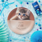 Niedliche Baby-Katze | Teller für benutzerdefinier (Party)