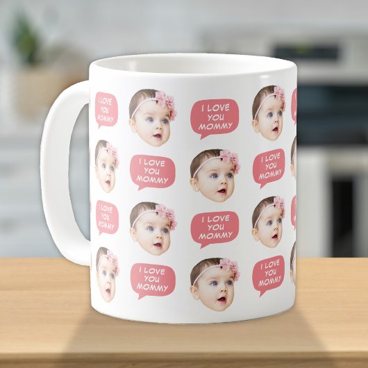 Niedliche Baby-Kinder Foto für Mama Kaffeetasse