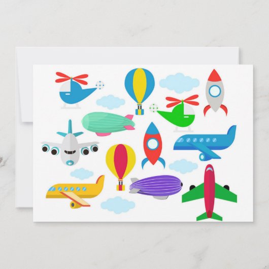 Niedliche Baby-Kinderdusche Einladung (Rückseite)