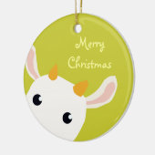 Niedliche Baby-Kinderweihnachtsverzierung Keramik Ornament (Links)