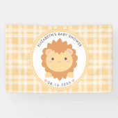 Niedliche Baby Lion Cub Gender Neutral Baby Dusche Banner (Horizontal)