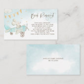 Niedliche Baby Mouse Airplane Babydusche Buchungsa Begleitkarte (Vorne/Hinten)