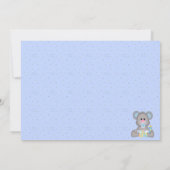 Niedliche Baby Mouse Kinderdusche Einladung (Rückseite)