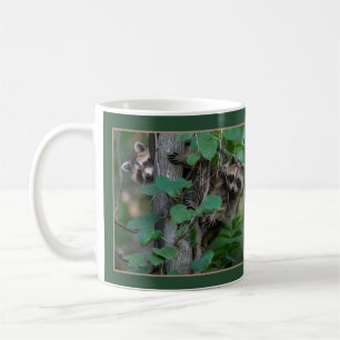 Niedliche Baby-Raccoons /Border Kaffeetasse
