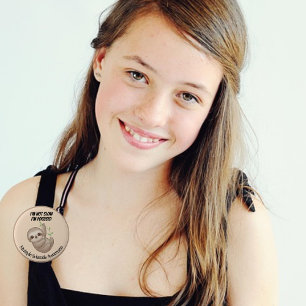 Niedliche Baby-Sloth-Multiple-Sklerose Button