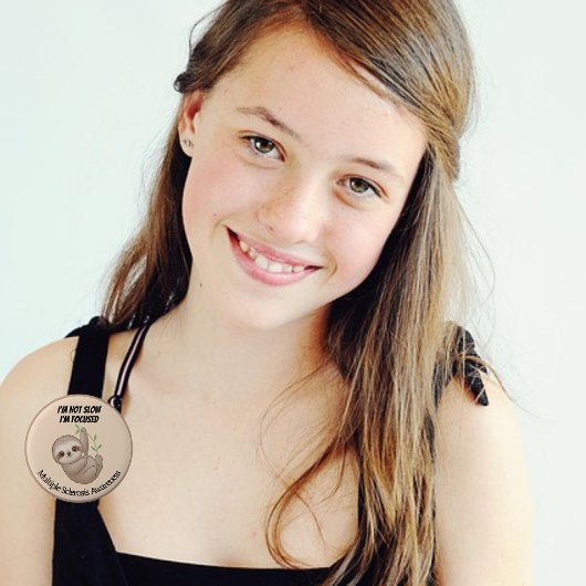 Niedliche Baby-Sloth-Multiple-Sklerose Button