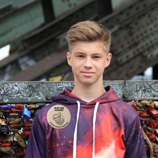 Niedliche Baby-Sloth-Multiple-Sklerose Button