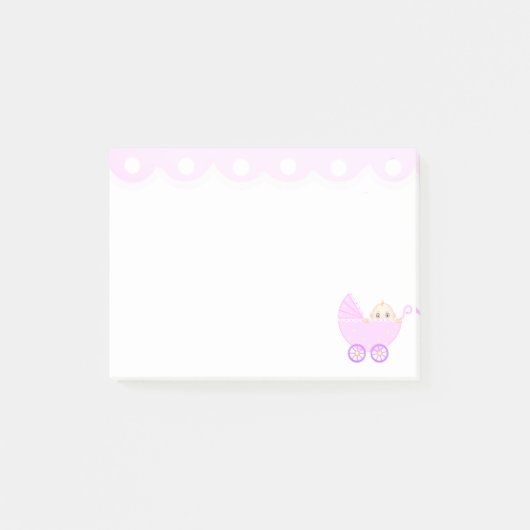 Niedliche Baby Stroll Post-it-Notizen Post-it Klebezettel (Vorderseite)
