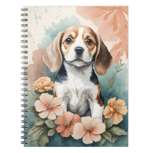 Niedliche Baby-Tiere   Adorable Beagle Puppy Notizblock
