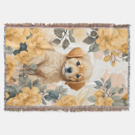 Niedliche Baby-Tiere | Golden Retriever Puppy Decke