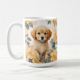 Niedliche Baby-Tiere | Golden Retriever Puppy Kaffeetasse