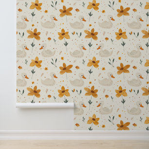 Niedliche Baby-Tiere in der Landwirtschaft mit Boh Tapete