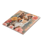 Niedliche Baby-Tiere | Niedlich Shetland Sheepdog Fliese (Seite)