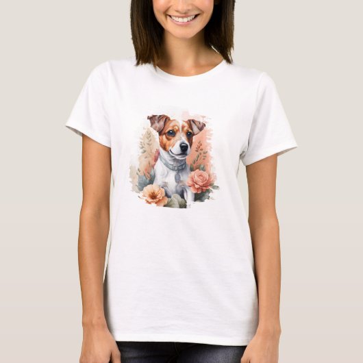 Niedliche Baby-Tiere | Niedlicher Jack Russel Terr T-Shirt (Vorderseite)