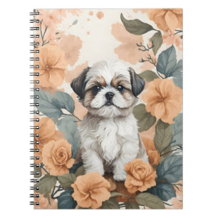 Niedliche Baby-Tiere - Shih Tzu Puppy Notizblock