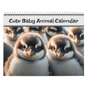 Niedliche Baby-Tiere Tierliebhaber 2025 Kalender