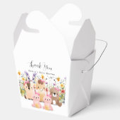 Niedliche Baby-Tiere & Wildblumen Kinderdusche Geschenkschachtel (Geöffnet)