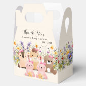 Niedliche Baby-Tiere & Wildblumen Kinderdusche Geschenkschachtel (Geöffnet)