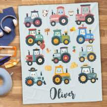 Niedliche Baby-Traktoren in einem Bauernhof