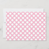 Niedliche Baby- und Kinderwhale Pink Girl Baby Dus Einladung (Rückseite)