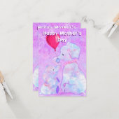 Niedliche Baby- und Mama-Muttertagskarte Karte (Vorderseite/Rückseite Beispiel)