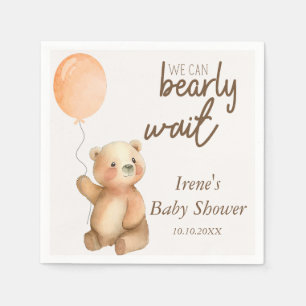 Niedliche Baby Wait Teddy Bear Baby Dusche Serviette